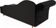 Миниатюра изображения товара Тахта Лига Диванов Камерон 307 левый / 110097 (велюр черный)