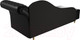 Миниатюра изображения товара Тахта Лига Диванов Камерон 307 правый / 110113 (экокожа черный)
