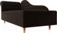 Миниатюра изображения товара Тахта Лига Диванов Камерон 307 левый / 110103 (микровельвет коричневый)