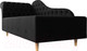 Миниатюра изображения товара Тахта Лига Диванов Камерон 307 левый / 110106 (микровельвет черный)