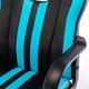 Миниатюра изображения товара Кресло геймерское Brabix Stripe GM-202 / 532509 (экокожа, черный/голубой)