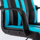 Миниатюра изображения товара Кресло геймерское Brabix Stripe GM-202 / 532509 (экокожа, черный/голубой)