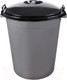 Миниатюра изображения товара Бочка пластиковая Эльфпласт Антей с крышкой / ЕР254 (70л, темно-серый)