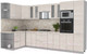 Миниатюра изображения товара Кухонный гарнитур Интерлиния Мила 1.68x3.4 левая (вудлайн кремовый/опал светлый)