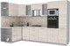 Миниатюра изображения товара Кухонный гарнитур Интерлиния Мила 1.68x3.2 левая (вудлайн кремовый/опал светлый)