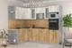 Миниатюра изображения товара Кухонный гарнитур Интерлиния Мила 1.68x2.6 левая (дуб белый/дуб золотой/дуб бунратти)