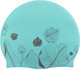 Миниатюра изображения товара Шапочка для плавания Elous Листики EL009 (голубой)