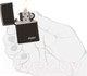 Миниатюра изображения товара Зажигалка Zippo Classic с логотипом / 24756ZL (черный)