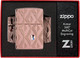 Миниатюра изображения товара Зажигалка Zippo Armor Geometric Diamond Pattern Design / 49702 (розовое золото)