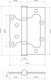 Миниатюра изображения товара Петля дверная Стандарт 2BB AB 100x63x2 (бронза)