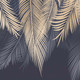 Миниатюра изображения товара Фотообои листовые Citydecor Пальмовые листья (300x260, с оттенком бежевый-синий)
