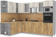 Миниатюра изображения товара Кухонный гарнитур Интерлиния Мила 1.88x3.0 левая (дуб белый/дуб золотой/дуб бунратти)