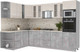 Миниатюра изображения товара Кухонный гарнитур Интерлиния Мила 1.88x3.0 левая (вудлайн кремовый/бетон/бискайская сосна)