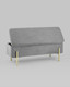 Миниатюра изображения товара Банкетка Stool Group Болейн с ящиком / 20A544VF-MOMO-38 (велюр серый)