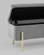 Миниатюра изображения товара Банкетка Stool Group Болейн с ящиком / 20A544VF-MOMO-38 (велюр серый)