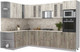 Миниатюра изображения товара Кухонный гарнитур Интерлиния Мила 1.88x3.0 левая (дуб белый/дуб серый/опал светлый)