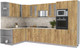 Миниатюра изображения товара Кухонный гарнитур Интерлиния Мила 1.88x3.4 левая (дуб золотой/дуб золотой/опал светлый)