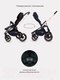 Миниатюра изображения товара Детская универсальная коляска MOWbaby Zoom PU 2 в 1 / RA086 (Gold Black)