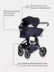 Миниатюра изображения товара Детская универсальная коляска MOWbaby Zoom PU 2 в 1 / RA086 (Silver Black)
