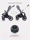 Миниатюра изображения товара Детская универсальная коляска MOWbaby Zoom PU 2 в 1 / RA086 (Silver Grey)