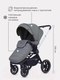 Миниатюра изображения товара Детская универсальная коляска MOWbaby Zoom PU 2 в 1 / RA086 (Silver Grey)