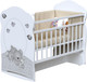 Миниатюра изображения товара Детская кроватка VDK Sleppy колесо-качалка с маятником (белый)