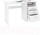 Миниатюра изображения товара Письменный стол Кортекс-мебель Эльф 120-3ш (белый)