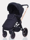 Миниатюра изображения товара Детская универсальная коляска MOWbaby Zoom PU 3 в 1 / RA087 (Gold Black)
