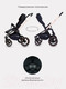 Миниатюра изображения товара Детская универсальная коляска MOWbaby Zoom PU 3 в 1 / RA087 (Gold Black)