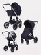 Миниатюра изображения товара Детская универсальная коляска MOWbaby Zoom PU 3 в 1 / RA087 (Silver Black)