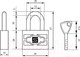 Миниатюра изображения товара Замок навесной БУЛАТ ВС 3-П30 ПЛ