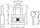 Миниатюра изображения товара Замок навесной БУЛАТ ВС 3-П50 ПЛ