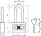 Миниатюра изображения товара Замок навесной БУЛАТ ВС 3-П50-01 ПЛ
