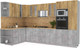 Миниатюра изображения товара Кухонный гарнитур Интерлиния Мила 1.88x3.4 левая (дуб золотой/бетон/дуб бунратти)