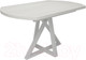 Миниатюра изображения товара Обеденный стол Дабер 017 раздвижной / С17Р.13.1.10 (опора металл белый/древесина белая)