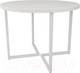 Миниатюра изображения товара Обеденный стол Дабер 018 / С18.10.1.10 (опора металл белый/древесина белая)