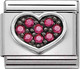 Миниатюра изображения товара Звено для браслета NominatioN Сердце с красными цирконами 330323/06