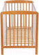 Миниатюра изображения товара Детская кроватка Polini Kids Simple 101 / 0003022-11 (белый/бук)