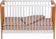 Миниатюра изображения товара Детская кроватка Polini Kids Simple 101 / 0003022-11 (белый/бук)