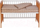 Миниатюра изображения товара Детская кроватка Polini Kids Simple 101 / 0003022-11 (белый/бук)