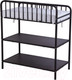 Миниатюра изображения товара Столик пеленальный Polini Kids Vintagе 1180 / 0001651.23 (черный матовый/морское дерево)