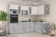 Миниатюра изображения товара Кухонный гарнитур Интерлиния Мила 1.68x2.6 правая (вудлайн кремовый/бетон/бискайская сосна)
