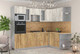 Миниатюра изображения товара Кухонный гарнитур Интерлиния Мила 1.68x2.6 правая (дуб белый/дуб золотой/дуб бунратти)