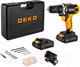 Миниатюра изображения товара Аккумуляторная дрель-шуруповерт Deko DKCD16FU-Li Set 63 / 063-4099