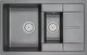Миниатюра изображения товара Мойка кухонная ZORG Luka 78-2 (серый бетон)