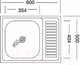 Миниатюра изображения товара Мойка кухонная КромРус S-417 (чаша слева)