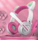 Миниатюра изображения товара Наушники детские Qumo Game Cat White&pink GHS 0035 / Q33035