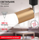 Миниатюра изображения товара Трековый светильник ЭРА TR14-GU10 SG MR16 / Б0044321 (сатин золото)