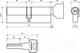 Миниатюра изображения товара Цилиндровый механизм замка Стандарт Z.F.90В-5K SN (40x10x40B)