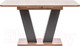 Миниатюра изображения товара Обеденный стол Импэкс Leset Тайп (дуб табачный/графит)